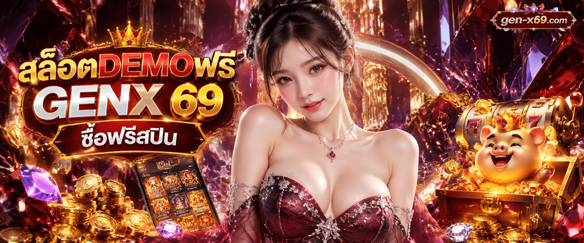 โหมดสล็อตDEMOฟรี ลองเล่นเกมใหม่ล่าสุดบนเว็บตรง GENX 69 ซื้อฟรีสปินเบทต่ำ